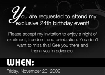 Birthday Party Invite