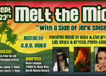 Melt the Mic flyer